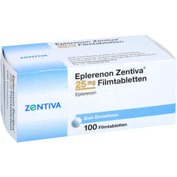 Abbildung: Eplerenon Zentiva 25 mg Filmtabletten 100 St, Filmtabletten PZN 10542191