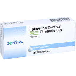 Abbildung: Eplerenon Zentiva 50 mg Filmtabletten 20 St, Filmtabletten PZN 10542216