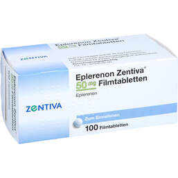 Abbildung: Eplerenon Zentiva 50 mg Filmtabletten 100 St, Filmtabletten PZN 10542239