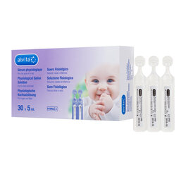 Abbildung: Alvita physiologische Kochsalzlösung Ampullen 30X5 ml, Ampullen PZN 10546071