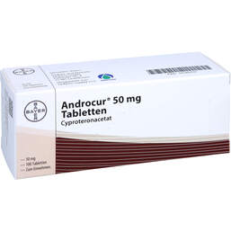 Abbildung: Androcur 50 mg Tabletten 100 St, Tabletten PZN 10546591