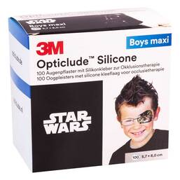 Abbildung: Opticlude 3M Silicone Disney Boys maxi 5,7x8 cm 100 St, Pflaster PZN 10547573