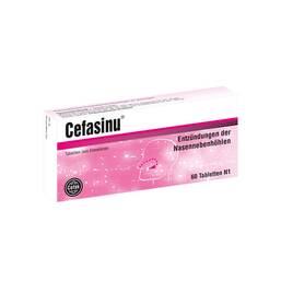 Abbildung: Cefasinu Tabletten 60 St, Tabletten PZN 10549253