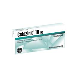 Abbildung: Cefazink 10 mg Filmtabletten Filmtabletten, 60 St PZN 10549282