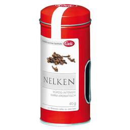 Abbildung: Nelken ganz Caelo HV-Packung Blechdose 40 g PZN 10549595