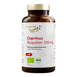 Abbildung: Coprinus Biopulver 500 mg Kapseln Kapseln, 120 St PZN 10549684