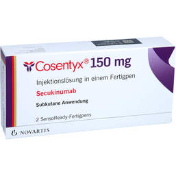 Abbildung: Cosentyx 150 mg Injektionslösung in einem Fertigpen 2 St, Injektionslösung in einem Fertigpen PZN 10626700
