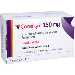 Abbildung: Cosentyx 150 mg Injektionslösung in einem Fertigpen 3X2 St, Injektionslösung in einem Fertigpen PZN 10626717