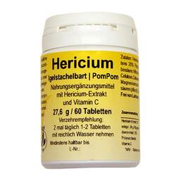 Abbildung: Hericium Igelstachelbart Tabletten 60 St, Tabletten PZN 10628610