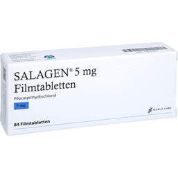 Abbildung: Salagen 5 mg Filmtabletten 84 St, Filmtabletten PZN 10629609