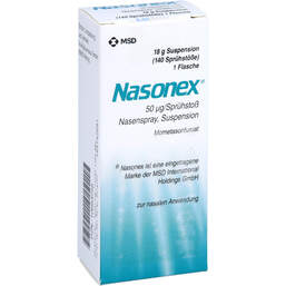 Abbildung: Nasonex 140 Sprühstöße Nasenspray 18 g, Nasenspray PZN 10663256