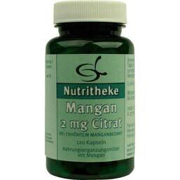 Abbildung: Mangan 2 mg Citrat 120 St, Kapseln PZN 10708042