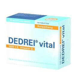 Abbildung: Dedrei vital Tabletten Kurpackung Tabletten, 180 St PZN 10709892