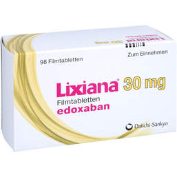 Abbildung: Lixiana 30 mg Filmtabletten 98 St, Filmtabletten PZN 10714060