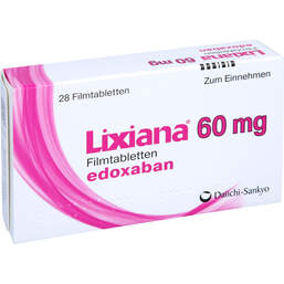 Abbildung: Lixiana 60 mg Filmtabletten 28 St, Filmtabletten PZN 10714255