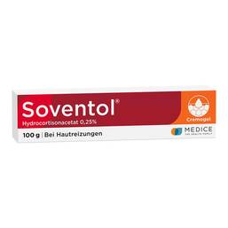 Abbildung: Soventol Hydrocortisonacetat 0,25% Creme 100 g, Creme PZN 10714404