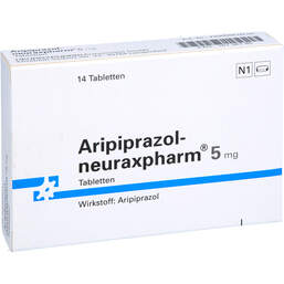 Abbildung: Aripiprazol neuraxpharm 5 mg Tabletten 14 St, Tabletten PZN 10736185
