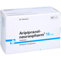Abbildung: Aripiprazol neuraxpharm 15 mg Tabletten 49 St, Tabletten PZN 10736305