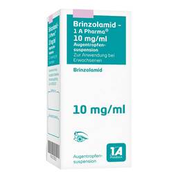 Abbildung: Brinzolamid 1A Pharma 10 mg / ml Augentropfensuspension 5 ml, Augentropfen PZN 10738103