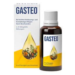Abbildung: GASTEO Tropfen bei Magen-Darm-Beschwerden 50 ml, Flüssigkeit zum Einnehmen PZN 10738445