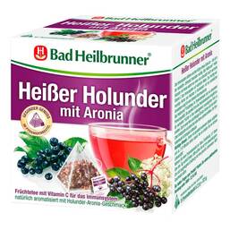 Abbildung: Bad Heilbrunner Heißer Holunder mit Aronia Pyr.Beutel 15X2.5 g, Filterbeutel PZN 10738965