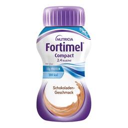 Abbildung: Fortimel Compact 2.4 Schokoladengeschmack 8X4X125 ml, Flüssigkeit PZN 10743469 