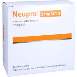 Abbildung: Neupro 2 mg / 24 h transdermale Pflaster 84 St, Pflaster transdermal PZN 10744836
