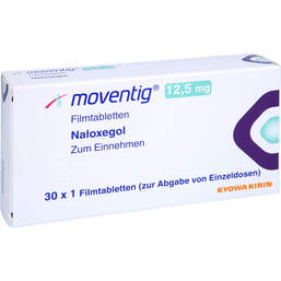 Abbildung: Moventig 12,5 mg Filmtabletten 30 St, Filmtabletten PZN 10763437