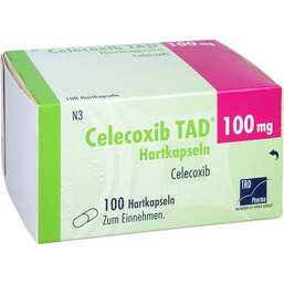 Abbildung: Celecoxib TAD 100 mg Hartkapseln 100 St, Hartkapseln PZN 10763785