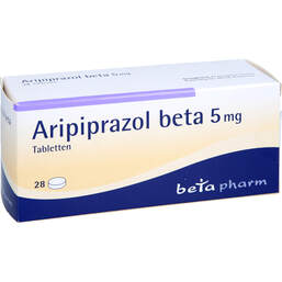 Abbildung: Aripiprazol beta 5 mg Tabletten 28 St, Tabletten PZN 10784304