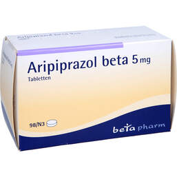 Abbildung: Aripiprazol beta 5 mg Tabletten 98 St, Tabletten PZN 10784362