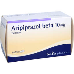Abbildung: Aripiprazol beta 10 mg Tabletten 98 St, Tabletten PZN 10784439