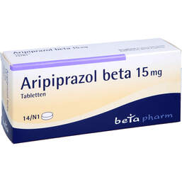 Abbildung: Aripiprazol beta 15 mg Tabletten 14 St, Tabletten PZN 10784445