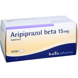 Abbildung: Aripiprazol beta 15 mg Tabletten 49 St, Tabletten PZN 10784468