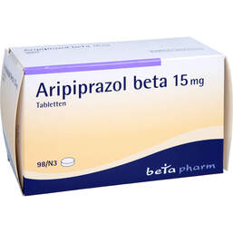 Abbildung: Aripiprazol beta 15 mg Tabletten 98 St, Tabletten PZN 10784474
