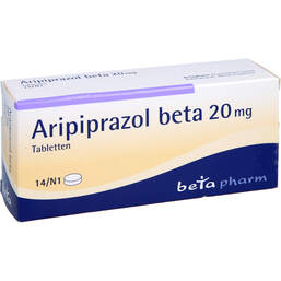 Abbildung: Aripiprazol beta 20 mg Tabletten 14 St, Tabletten PZN 10784480