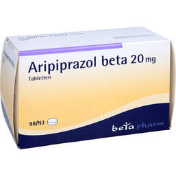 Abbildung: Aripiprazol beta 20 mg Tabletten 98 St, Tabletten PZN 10784511