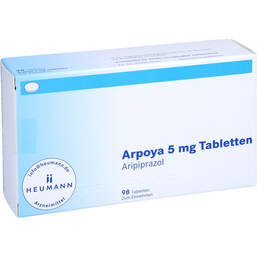 Abbildung: Arpoya 5 mg Tabletten 98 St, Tabletten PZN 10785344