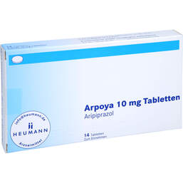 Abbildung: Arpoya 10 mg Tabletten 14 St, Tabletten PZN 10785350