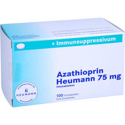 Abbildung: Azathioprin Heumann 75 mg Filmtabletten 100 St, Filmtabletten PZN 10785574