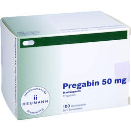 Abbildung: Pregabin 50 mg Hartkapseln 100 St, Hartkapseln PZN 10785723