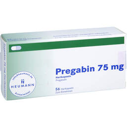 Abbildung: Pregabin 75 mg Hartkapseln 56 St, Hartkapseln PZN 10785752