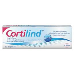 Abbildung: Cortilind® 0,5 % Hydrocortison Creme Creme, 30 g PZN 10786214