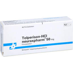 Abbildung: Tolperison HCL neuraxpharm 50 mg Filmtabletten 48 St, Filmtabletten PZN 10786579