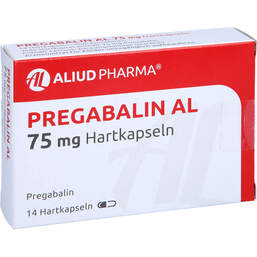 Abbildung: Pregabalin AL 75 mg Hartkapseln 14 St, Hartkapseln PZN 10791764