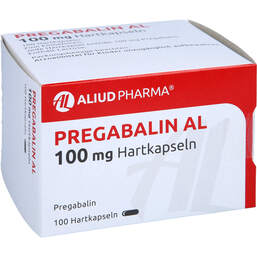 Abbildung: Pregabalin AL 100 mg Hartkapseln 100 St, Hartkapseln PZN 10791801