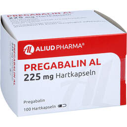 Abbildung: Pregabalin AL 225 mg Hartkapseln 100 St, Hartkapseln PZN 10791876