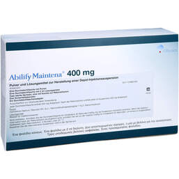Abbildung: Abilify Maintena 400 mg P. + L.z.H.e.Depot-Inj-Suspension 1 St, Pulver und Lösungsmittel zur Herstellung einer Depot-Injektionssuspension PZN 10792887
