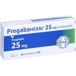 Abbildung: Pregabahexal 25 mg Hartkapseln 14 St, Hartkapseln PZN 10793734