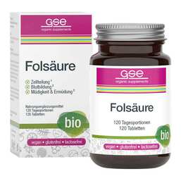 Abbildung: Folsäure Compact Bio Tabletten Tabletten, 120 St PZN 10795199